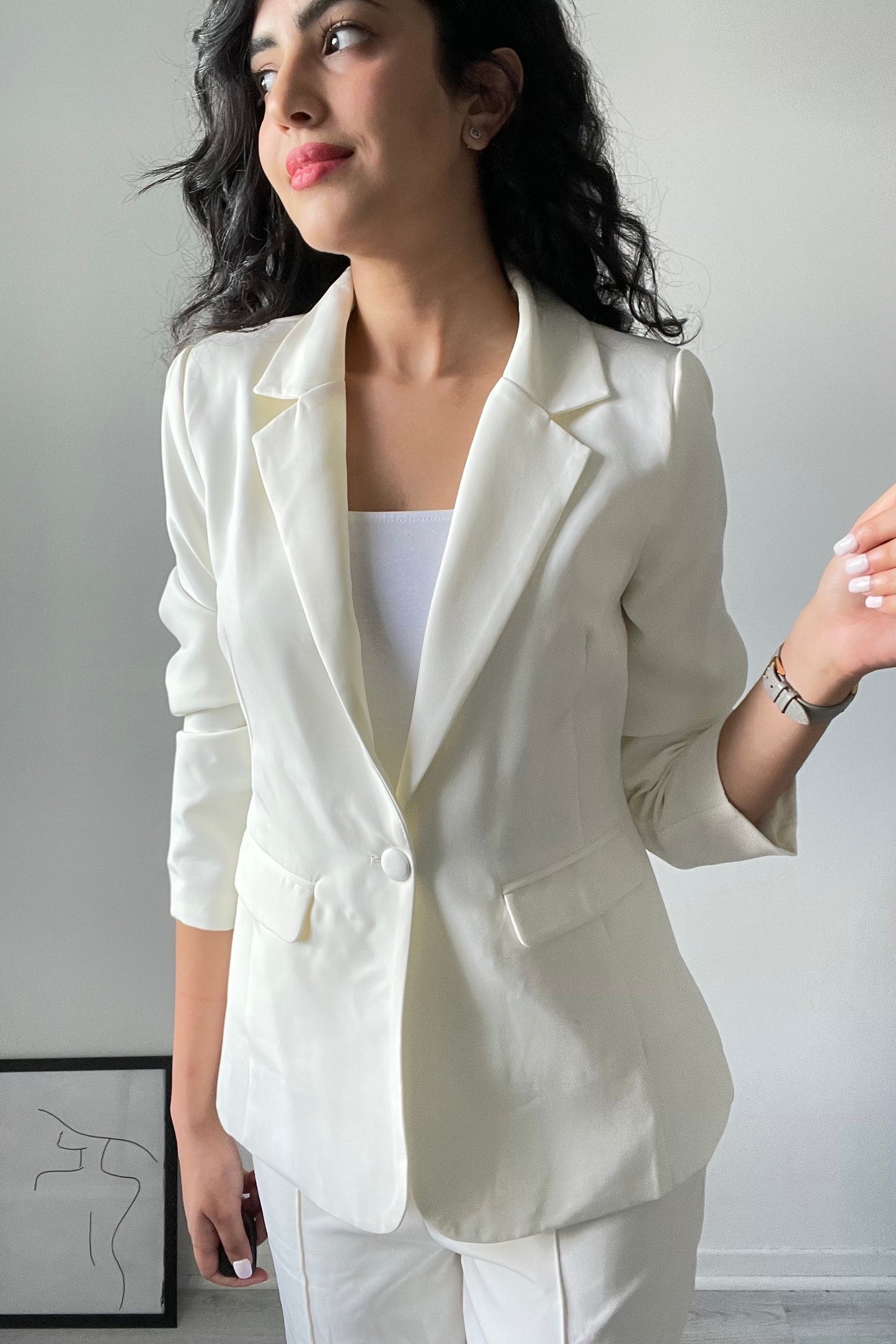 Blazer Droit Minimal Tia