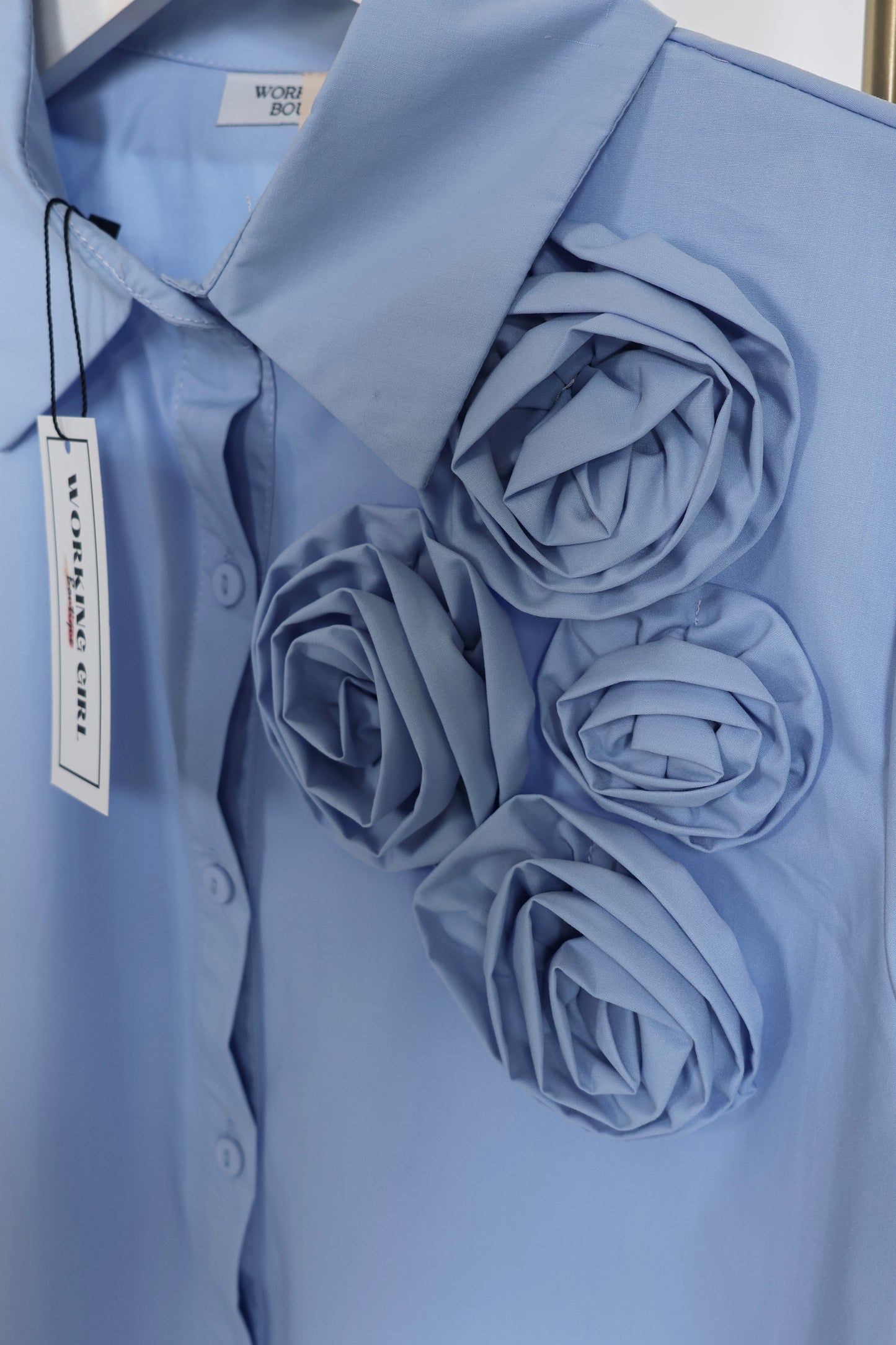 Chemise bleue Iris