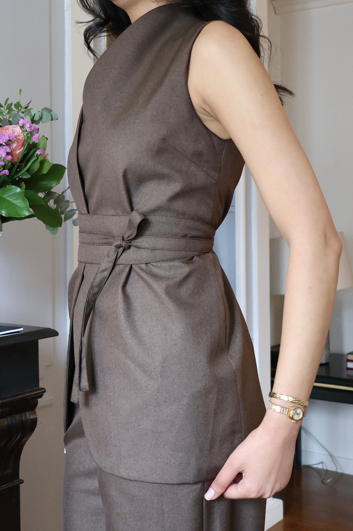 Gilet ceinturé Dina